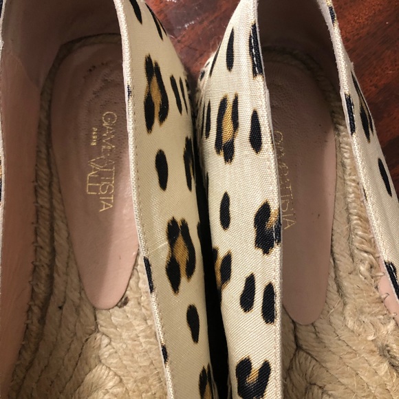 Giambattista Valli Espadrilles Ocelot Print Slip-on Flats Almost New Sz.38 - Picture 2 of 9